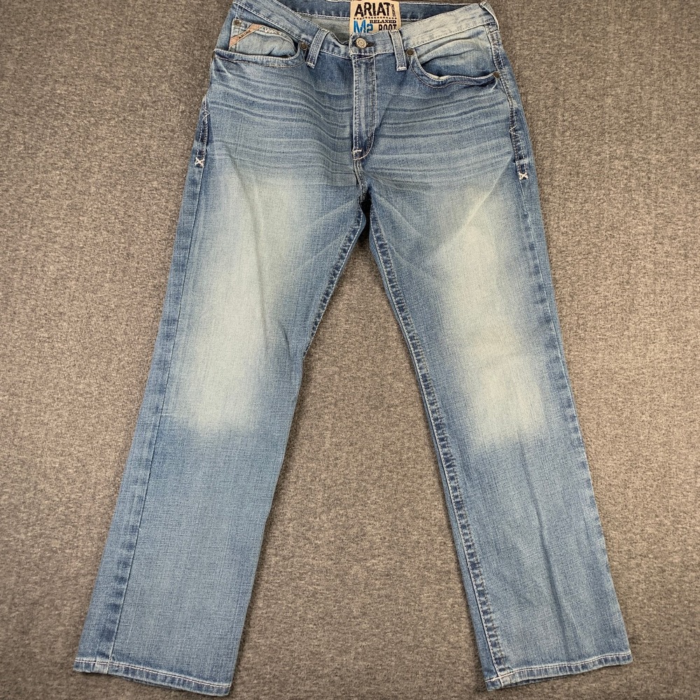 Ariat M2 Jeans Men 35x32 Relaxed Bootcut Western Gaucho Ranchwear